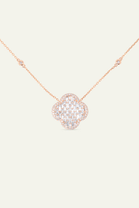 Rosé Bloom Tapestry Pendant