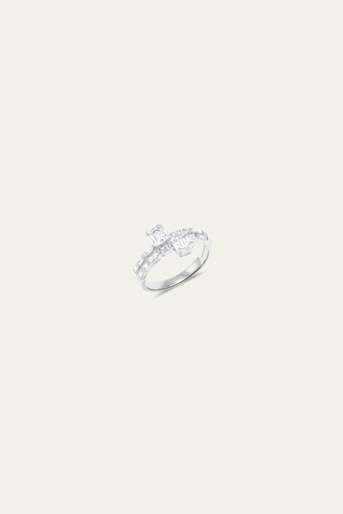 Duet Facet Ring