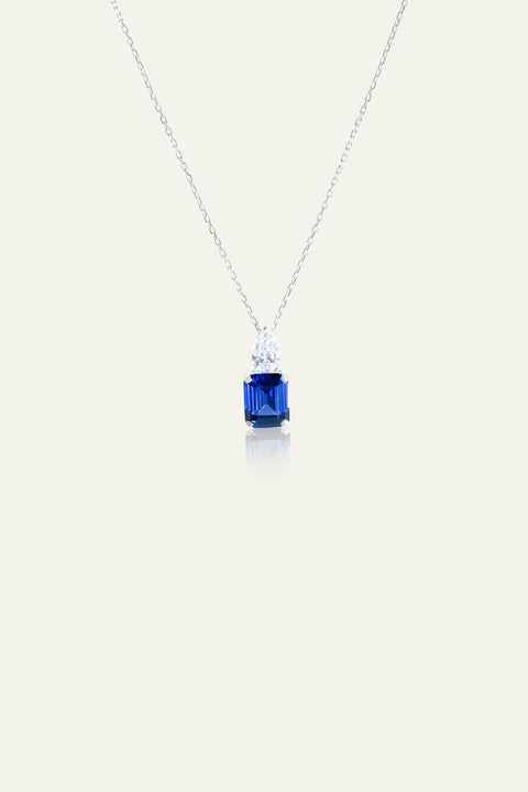 Sapphire Teardrop Pendant