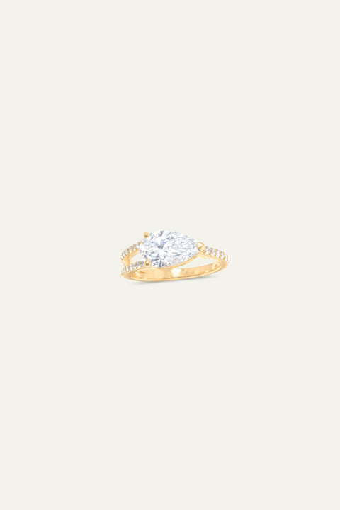 Helix Pear Ring