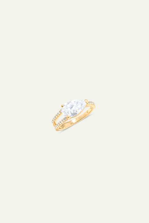 Helix Pear Ring